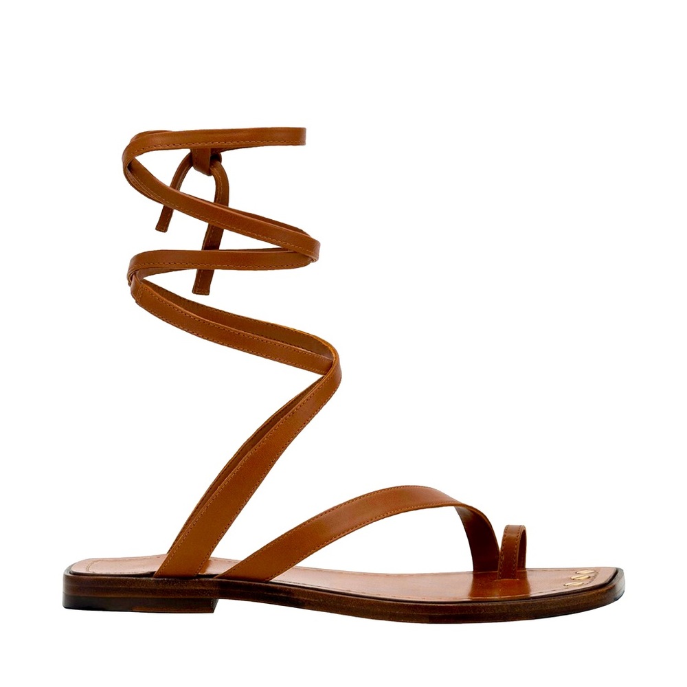 FRAME Santa Barbara gladiator sandal - tobacco